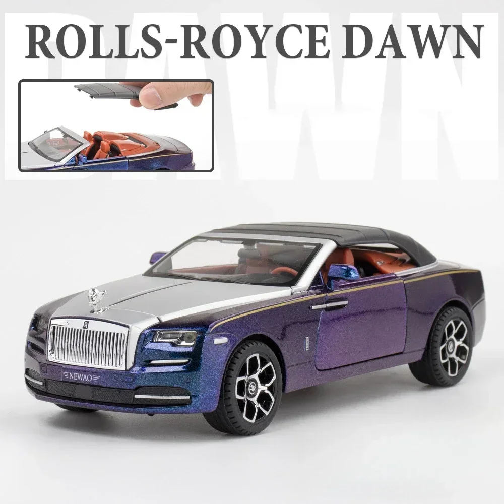 Purple Rolls-Royce Dawn 1:24 Diecast Model 10 Purple Rolls-Royce Dawn 1:24 Diecast Model - Image 10
