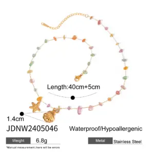 Nautical Stainless Steel Summer Necklace 16 S06cfd11b0e104e0c83cdecdff5f99b57a