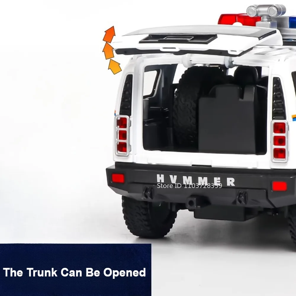 1:24 Scale Diecast Police Car Model 3 1:24 Scale Diecast Police Car Model - Image 3