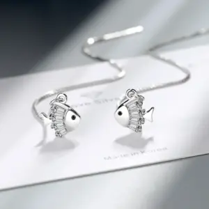 Elegant Fish Motif Tassel Earrings for Women 9 S0700de6f0e51440392ac4702f21a1906Z