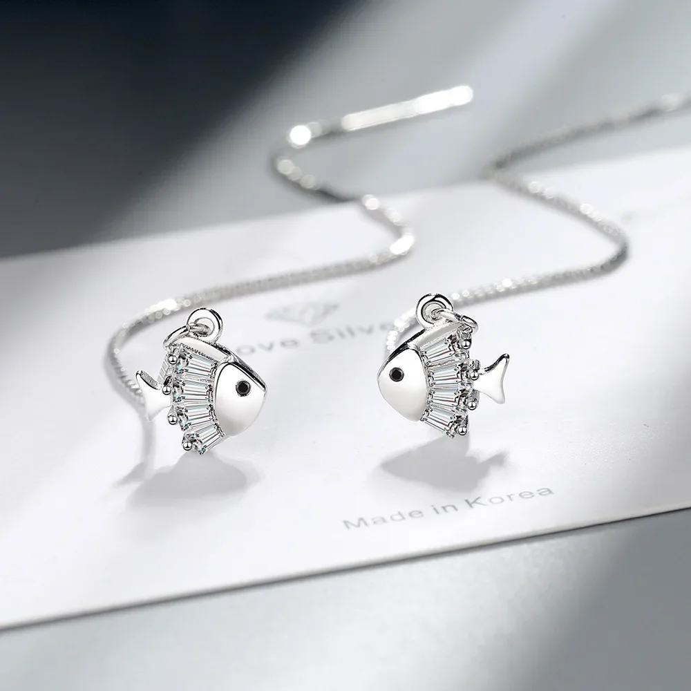 Elegant Fish Motif Tassel Earrings for Women 3 Elegant Fish Motif Tassel Earrings for Women - Image 3