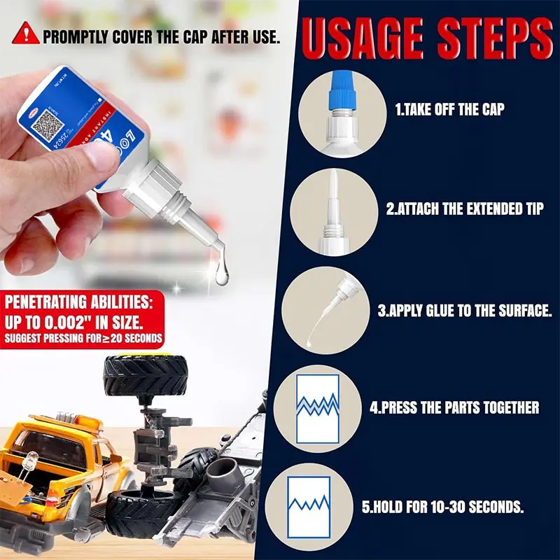 LOOLIFL 406 Instant Super Glue 20ml 2 LOOLIFL 406 Instant Super Glue 20ml - Image 2