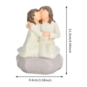 Greece-Style Embracing Girls Resin Sculpture 12 S07369fd3a80745ac8898d38d8c9630e3x