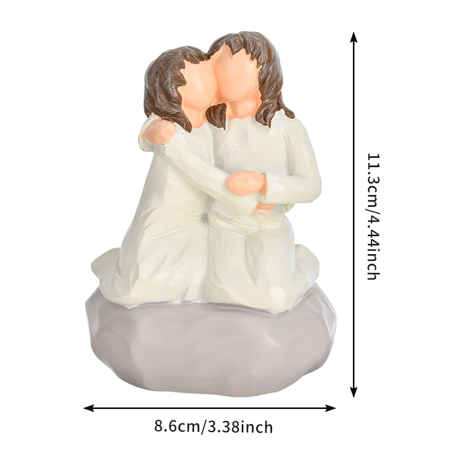 Greece-Style Embracing Girls Resin Sculpture 6 Greece-Style Embracing Girls Resin Sculpture - Image 6