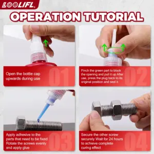 LOOLIFL 243 Threadlocker for Metal Fasteners 13 S074d0465cbbe4f4f90d514085b66a383M