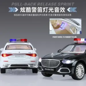 1:24 Scale Mercedes-Benz Maybach S680 Police Car Model 13 S074e5b7db9314f5c82eec845ea57b0ebS