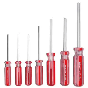 7-Piece Hex Screwdriver Set with Chrome Vanadium Tips