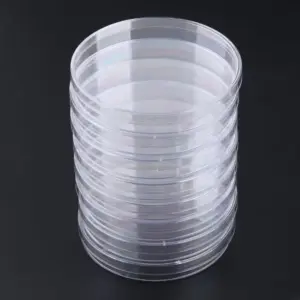 Set of 10 90mm Glass-Like Plastic Petri Dishes 7 S077f990af5054e9cbee8bb72cb9d55f0G