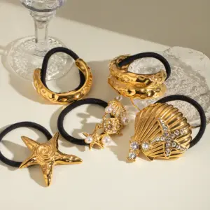 Gold Stainless Steel Hair Accessories Set 13 S07896e7500914ddcbc03e38234a86deds