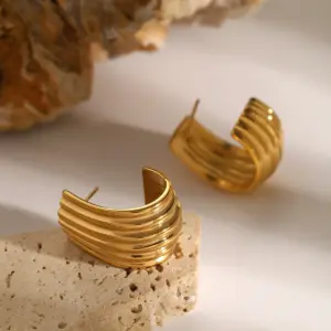 Modern Gold Stainless Steel Cuff Earrings 11 S07a8dfeb41304c3e946ad14ba261f06d0