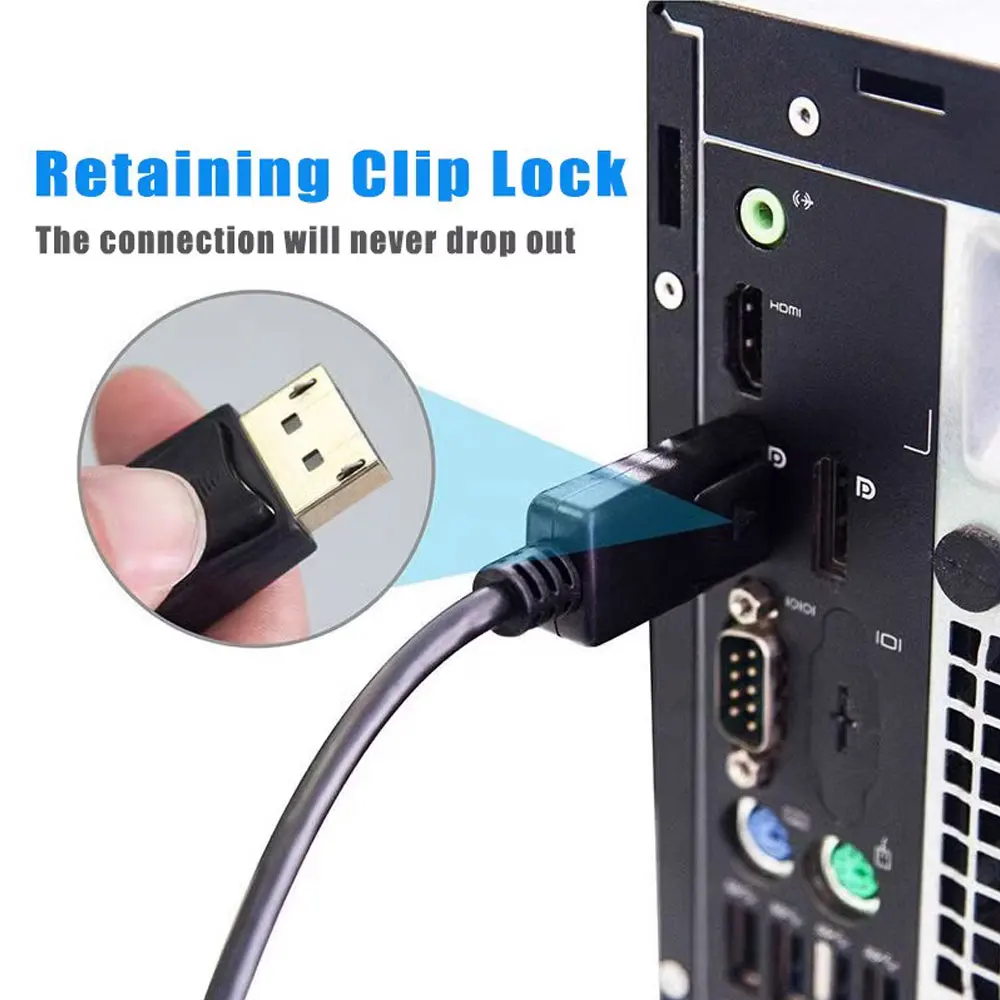 ENVISAOC 1.8m DP to VGA Adapter Cable 4 ENVISAOC 1.8m DP to VGA Adapter Cable - Image 4