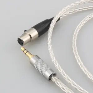 Premium Silver Audio Extension Cable for Headphones 10 S07b2caa6e11448e3b612a7b7551b5a94c
