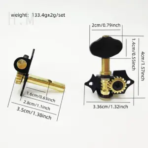 Premium Acoustic Guitar Tuning Pegs Set Black or Gold 12 S07dd7d446b8d4a13b80b84c7d00f71e3H
