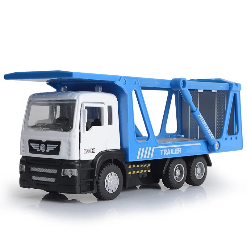 Vibrant Red 1:50 Diecast Cargo Truck Model 4 Vibrant Red 1:50 Diecast Cargo Truck Model - Image 4