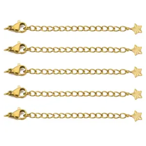 18k Gold-Plated Stainless Steel Extension Chain Set 19 S0804c4dc4a7e4c889a5b102592abc000k