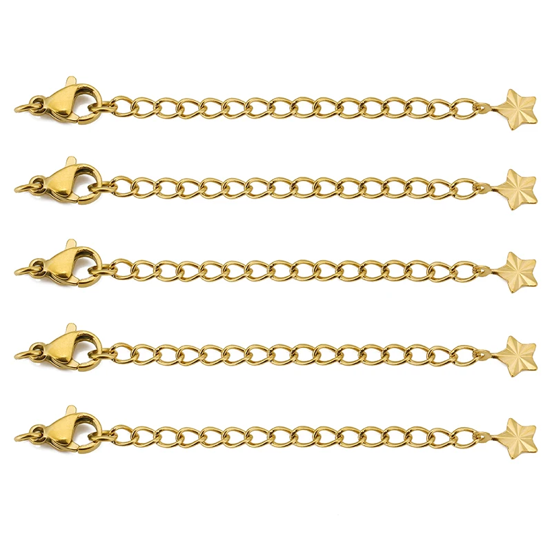 18k Gold-Plated Stainless Steel Extension Chain Set 10 18k Gold-Plated Stainless Steel Extension Chain Set - Image 10