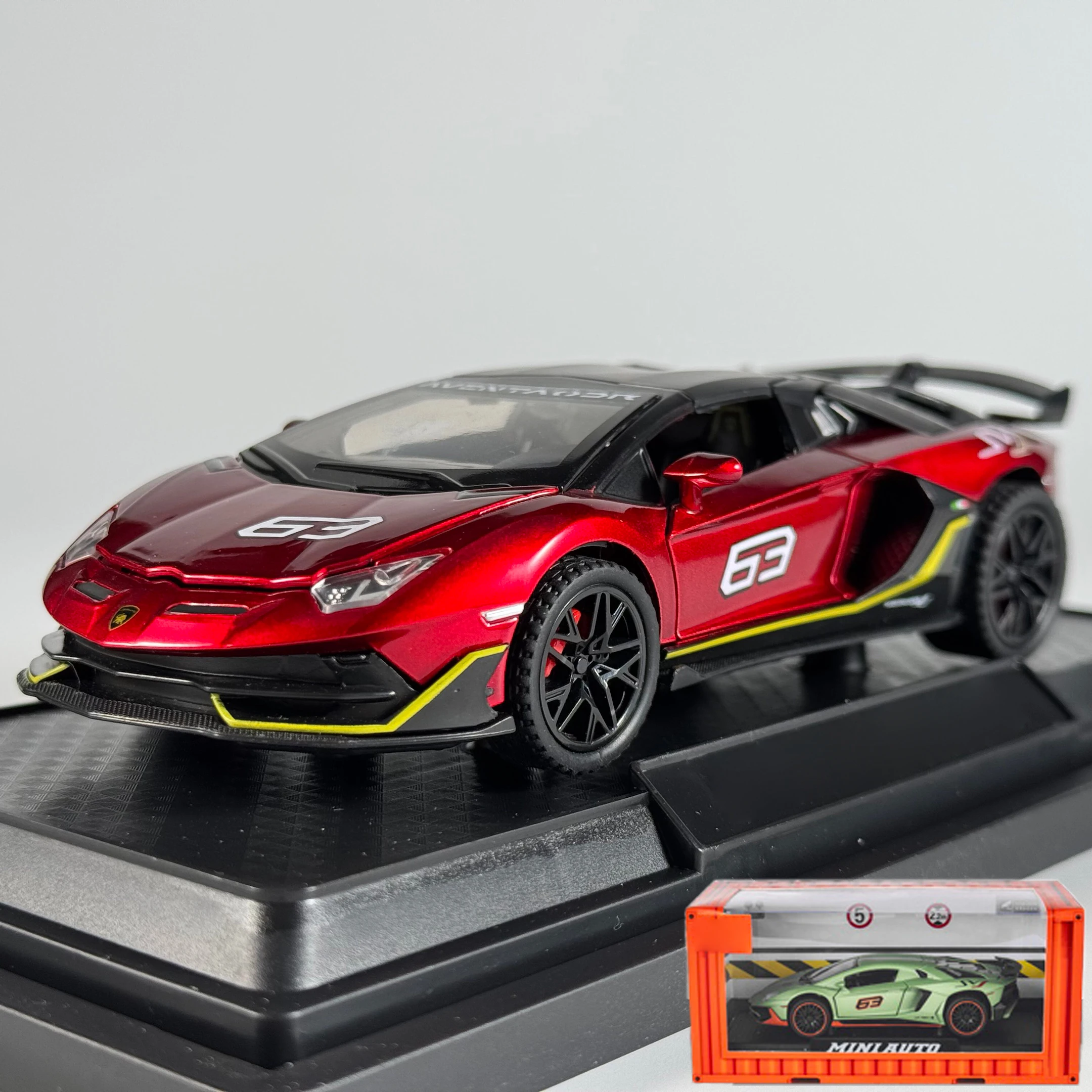 1:32 Scale Aventador SVJ 63 Diecast Model Car 7 1:32 Scale Aventador SVJ 63 Diecast Model Car - Image 7
