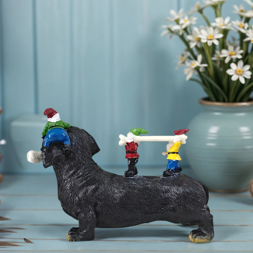 Whimsical Dachshund Fairy Garden Ornament 5 Whimsical Dachshund Fairy Garden Ornament - Image 5