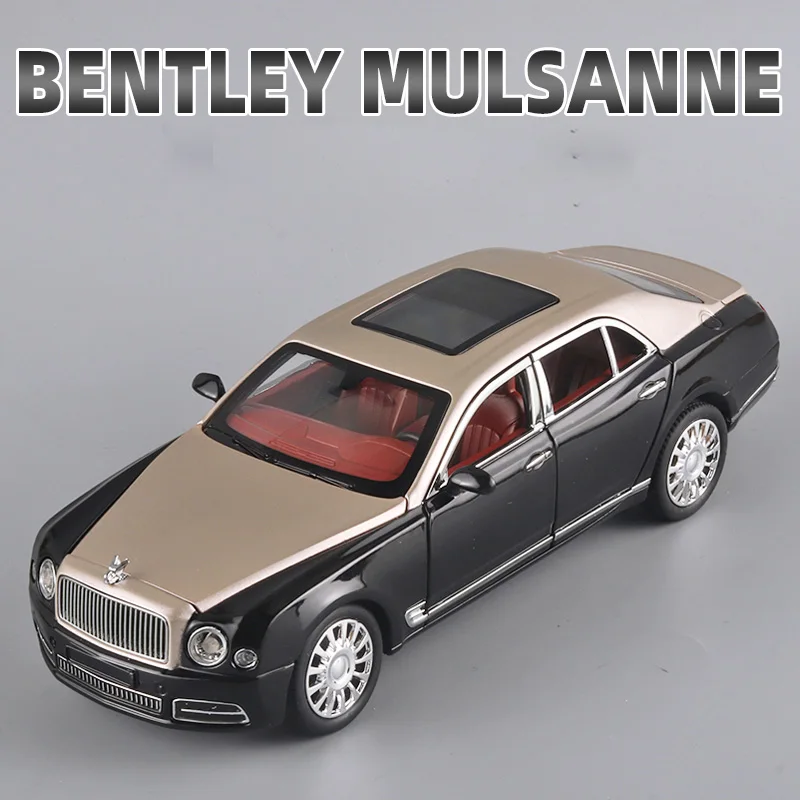 Black Bentley Mulsanne GT 1/24 Scale Model 3 Black Bentley Mulsanne GT 1/24 Scale Model - Image 3