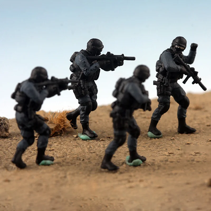 1:72 Resin SWAT Tactical Scene Model 2 1:72 Resin SWAT Tactical Scene Model - Image 2