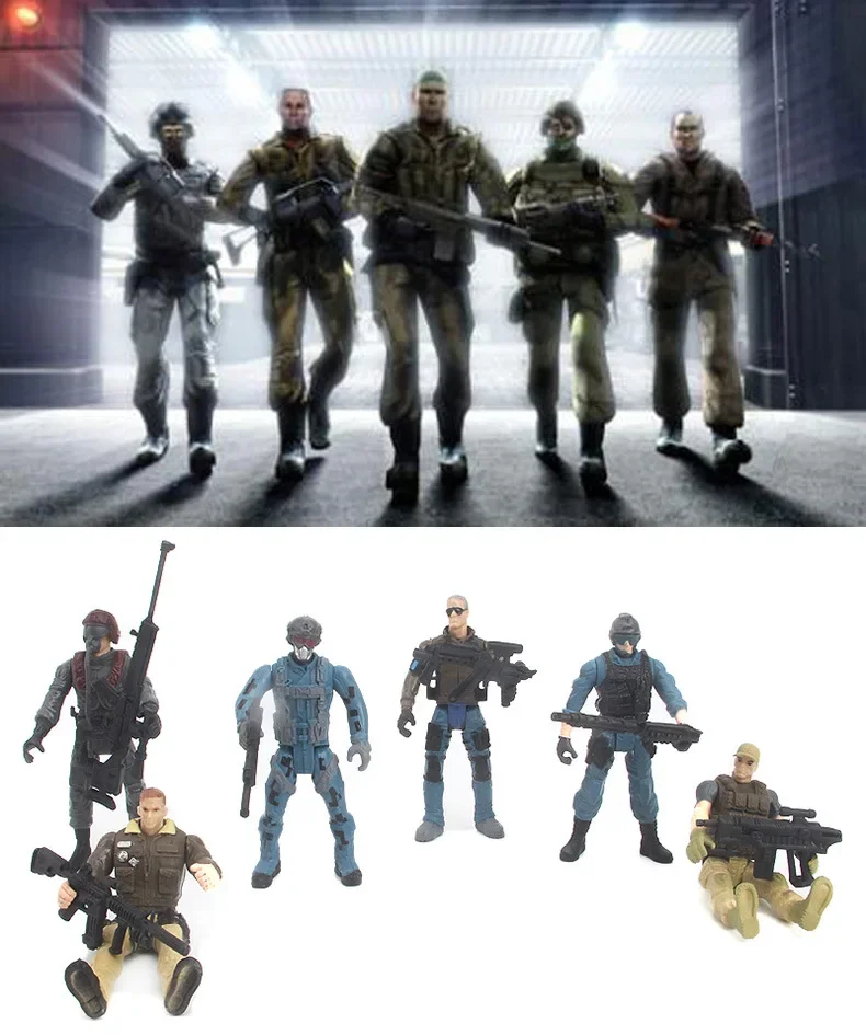 10cm American Military Figures Set with Articulated Joints 5 10cm American Military Figures Set with Articulated Joints - Image 5
