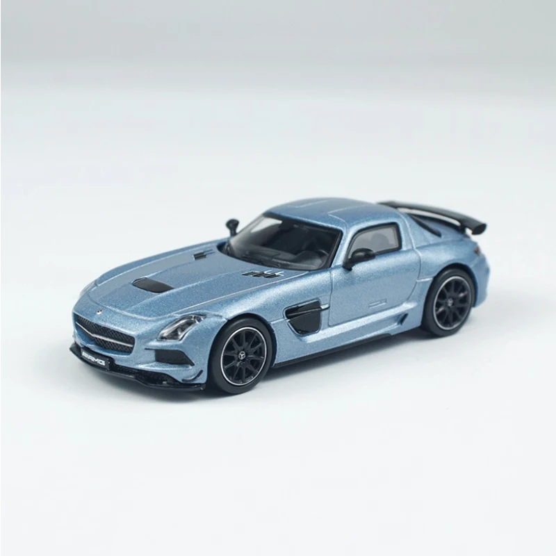 Metallic Blue Mercedes SLS Diecast Model 1:64 Scale 2 Metallic Blue Mercedes SLS Diecast Model 1:64 Scale - Image 2