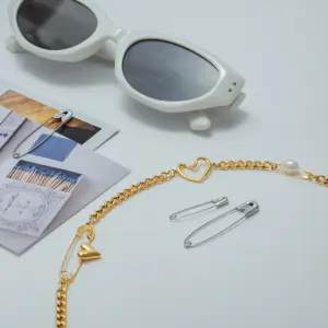 Stainless Steel Pearl Necklace with Heart Clasp 10 S087ab94574e5465eb2bccb7dca77787eu