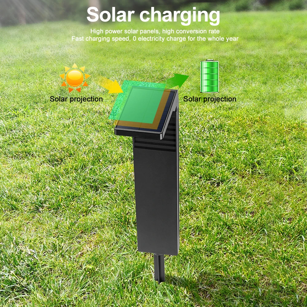 Modern Solar Garden Pathway Light 7-Shaped Design 3 Modern Solar Garden Pathway Light 7-Shaped Design - Image 3