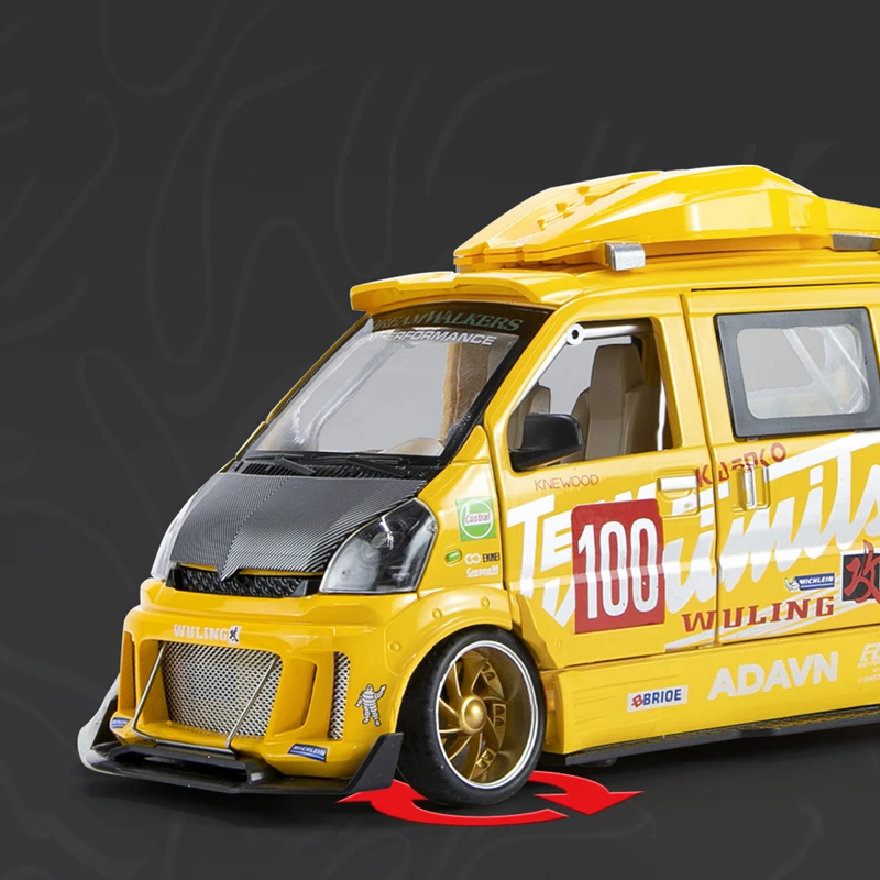 1:24 Wuling Alloy Track Race Car Model 3 1:24 Wuling Alloy Track Race Car Model - Image 3