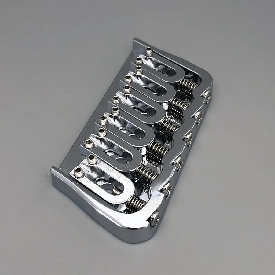 Six-String Multi-Scale Guitar Bridge Chrome Finish 3 Six-String Multi-Scale Guitar Bridge Chrome Finish - Image 3