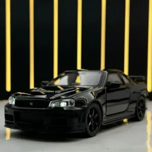 1:32 Scale Nissan Skyline GTR R34 Diecast Model 12 S08cabfcb2d8b40f3b37438e5182dd6ecp