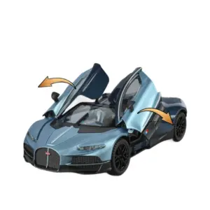 Blue 1:24 Scale Bugatti Model Car 12 S08f8c4f67514454b925fecc045a789918