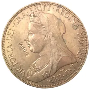 Antique Queen Victoria Copper Coin Replica 30.8mm