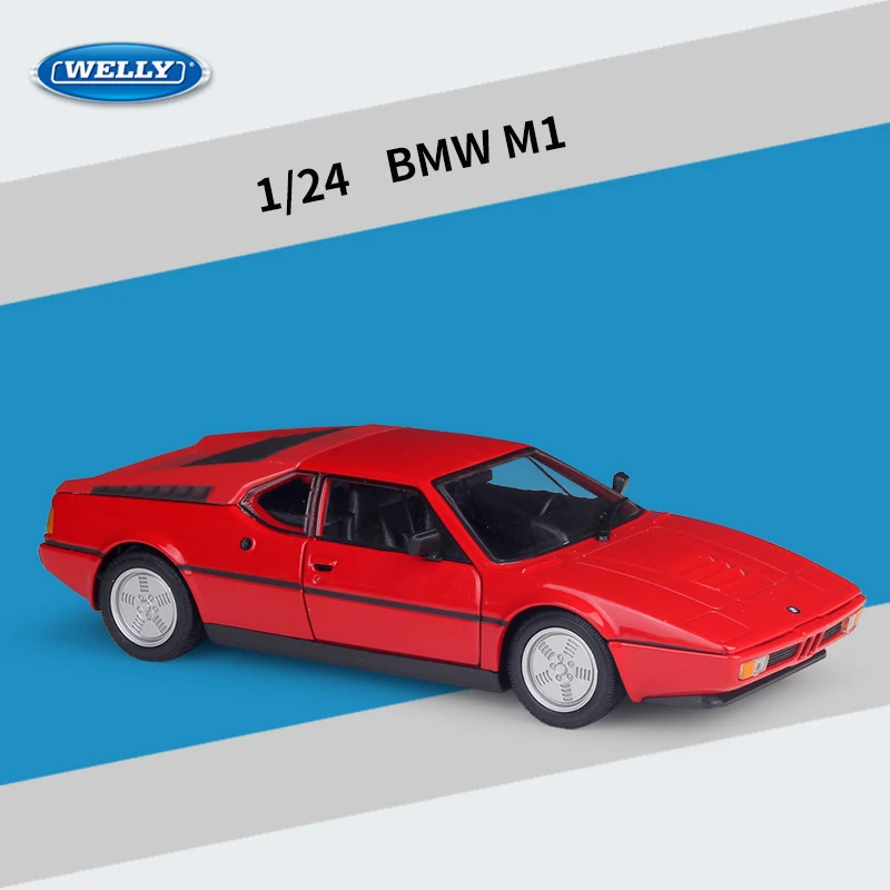 Red BMW M1 1:24 Diecast Model Car 2 Red BMW M1 1:24 Diecast Model Car - Image 2
