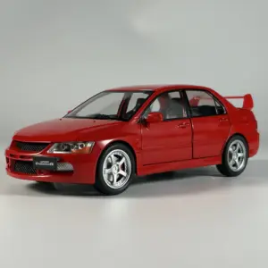 Blue Mitsubishi Lancer Evolution EVO9 Diecast Model 17 S09231a62e12a4bbab2d860a591bbc41bn 2