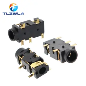 Set of 20 Black 3.5mm Headphone Jacks PJ-327A 8 S094e017539cd4a4f9eadac5cf3f48c00Z