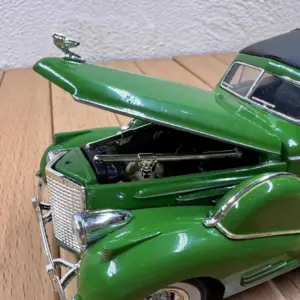 Vintage 1938 Green Alloy Car Model 10 S094ee2852a014746988b5736b29400f9P