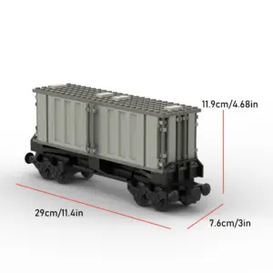 City Train Series MOC Freight Wagon for Builders 7 S096648b05281402fa34b2af3c9fd2a15p