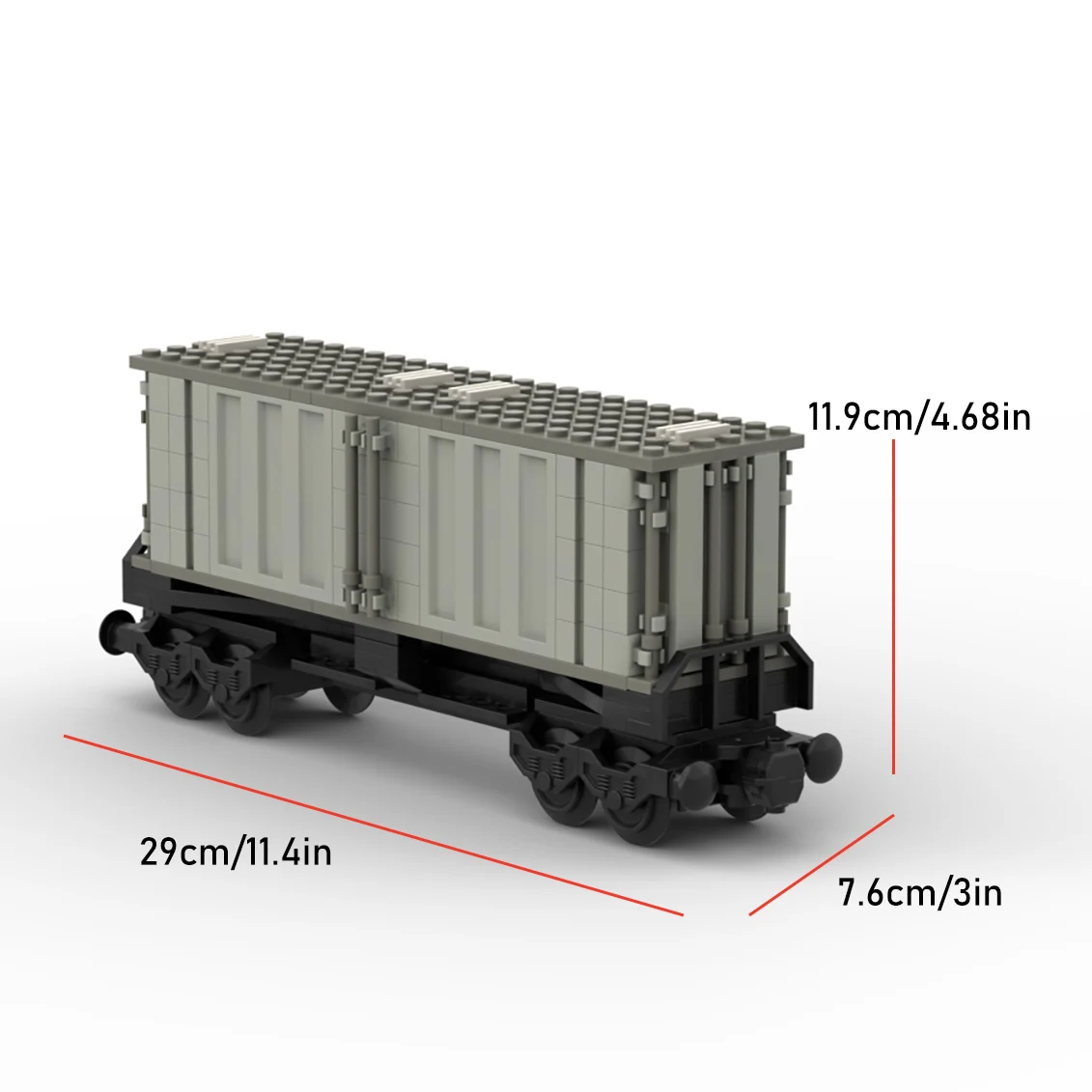 City Train Series MOC Freight Wagon for Builders 2 City Train Series MOC Freight Wagon for Builders - Image 2