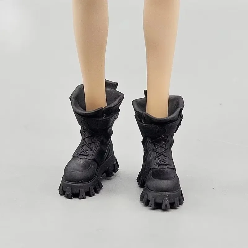 Black Combat Boots for 1/12 Scale Dolls 3 Black Combat Boots for 1/12 Scale Dolls - Image 3