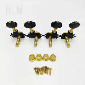 Elegant Black and Gold Ukulele Tuning Pegs Set 8 S097f8b13ee4348c58f2f8caa1a4c1bafs