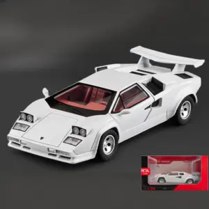 White Lamborghini Countach LP500S Diecast Model 16 S099db86cfcd649dc8f2c37e24eaf5221F