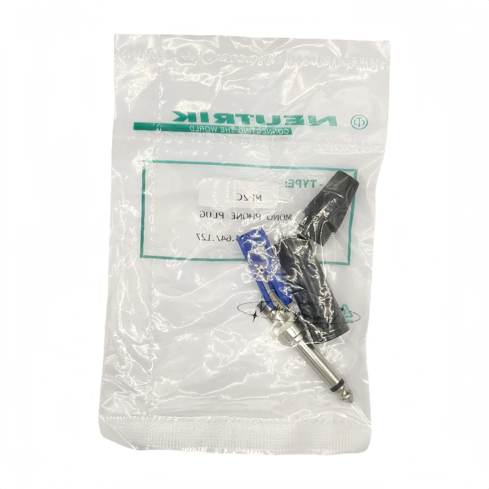 50-Pack Rhodium-Plate 6.35mm Audio Jack Plugs 2 50-Pack Rhodium-Plate 6.35mm Audio Jack Plugs - Image 2