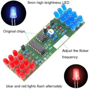 DIY Electronic Flashing Light Kit with NE555 & CD4017 8 S09c946bafc77419d8f44c00efedd46659