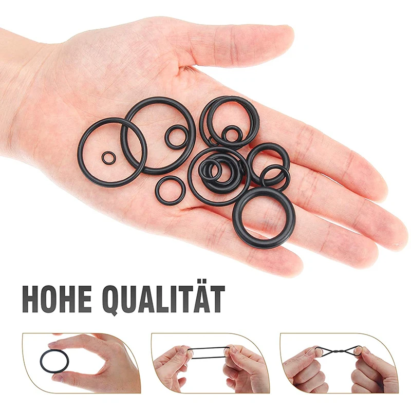 Black Nitrile Rubber Seal Ring Set (270 Pieces) 3 Black Nitrile Rubber Seal Ring Set (270 Pieces) - Image 3