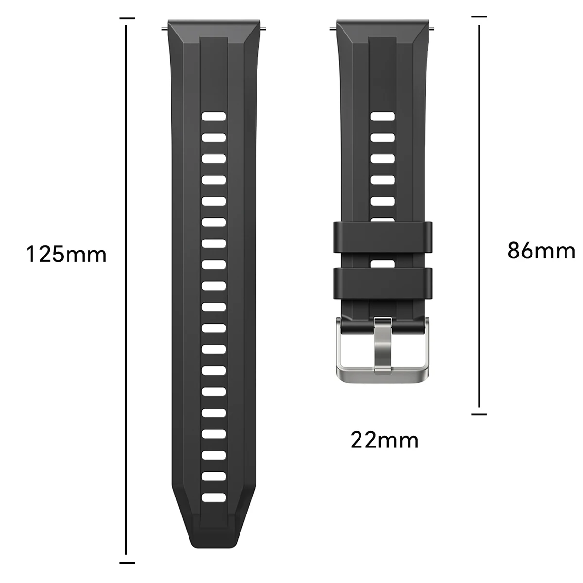 22mm Silicone Sport Strap for Huawei GT6 6 22mm Silicone Sport Strap for Huawei GT6 - Image 6