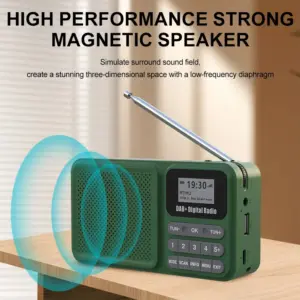 Green Portable DAB+ Radio with Bluetooth 10 S09d0f6563108400f9a428e517548926b7