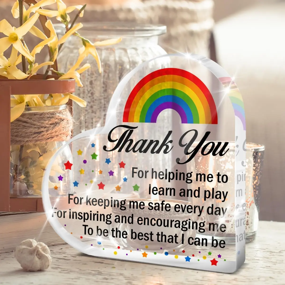 Bright Heart Acrylic Keepsake for Teachers 5 Bright Heart Acrylic Keepsake for Teachers - Image 5