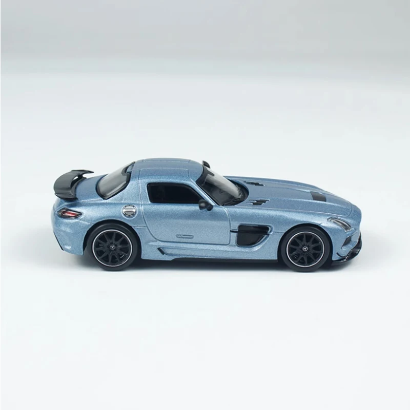 Metallic Blue Mercedes SLS Diecast Model 1:64 Scale 5 Metallic Blue Mercedes SLS Diecast Model 1:64 Scale - Image 5