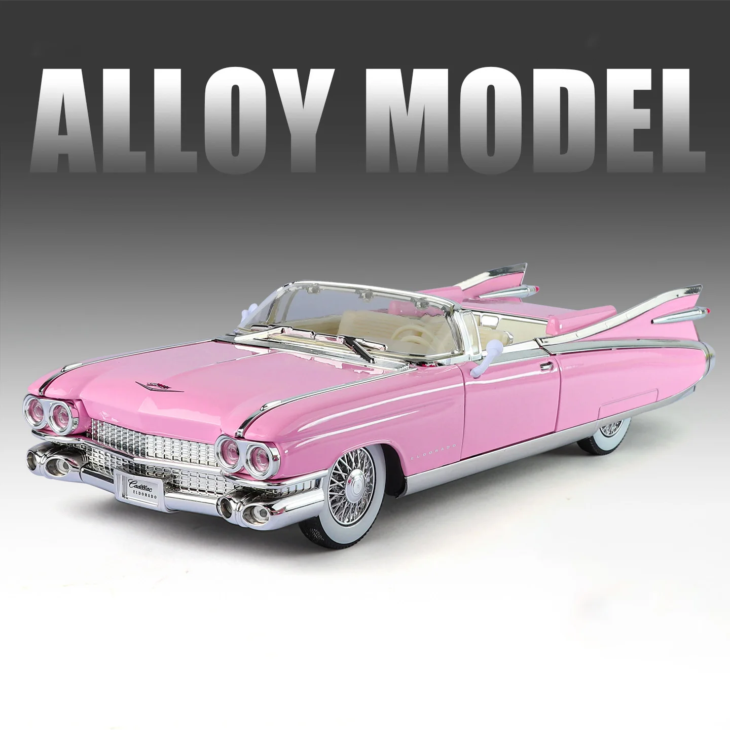Pink Eldorado Biarritz 1:24 diecast model 10 Pink Eldorado Biarritz 1:24 diecast model - Image 10